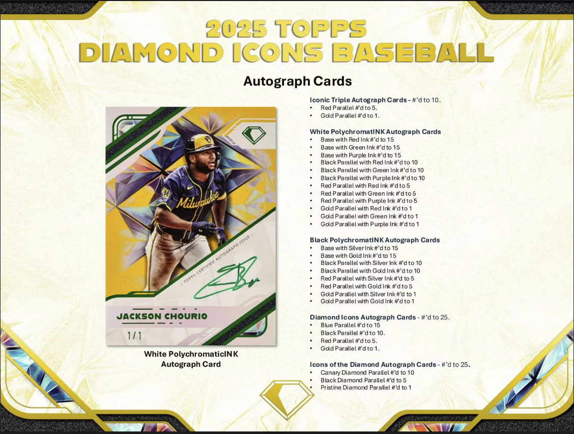 2025 Topps Diamond Icons Baseball Hobby Box