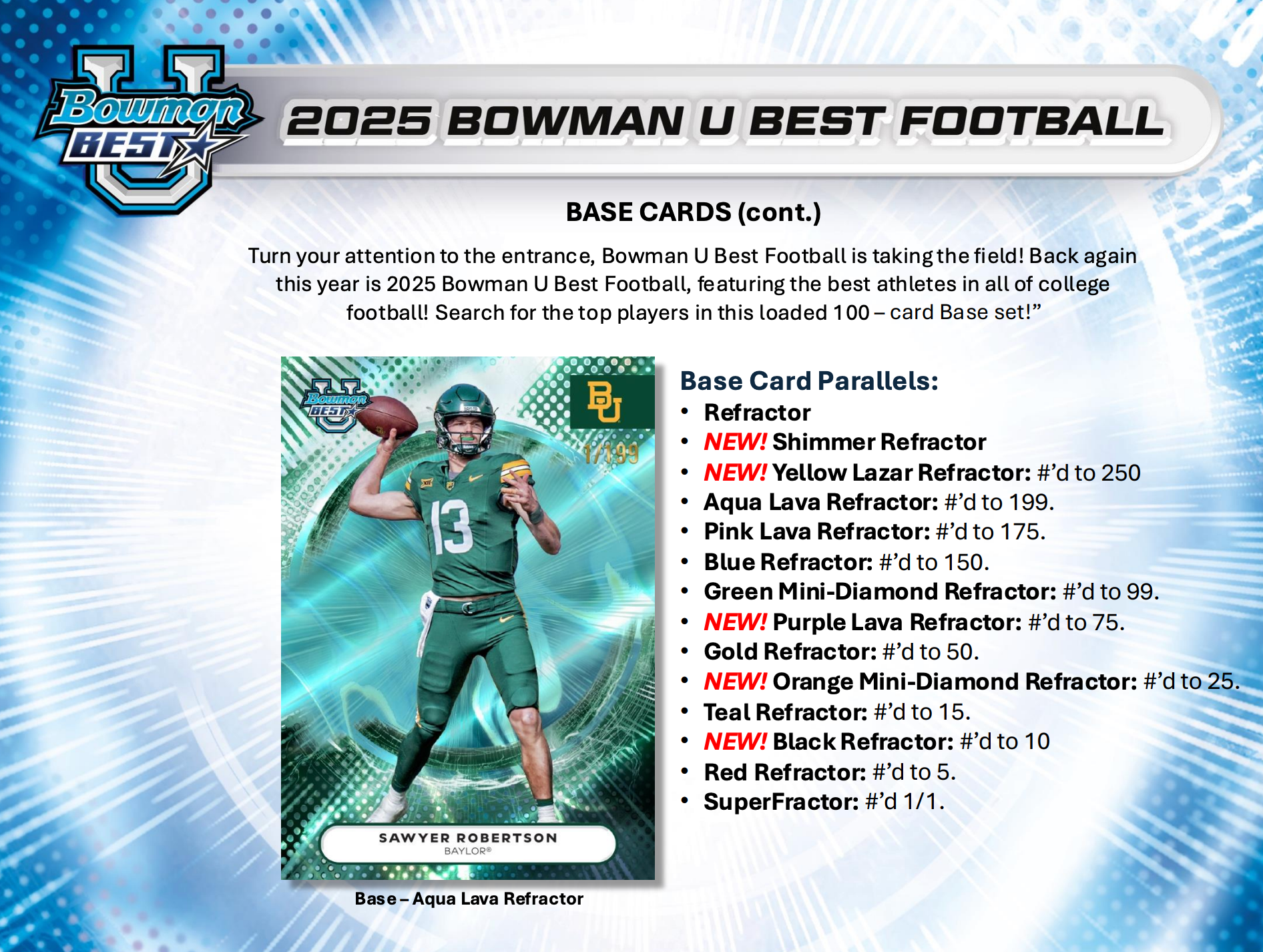 2025 Bowman University Best Football Hobby Box