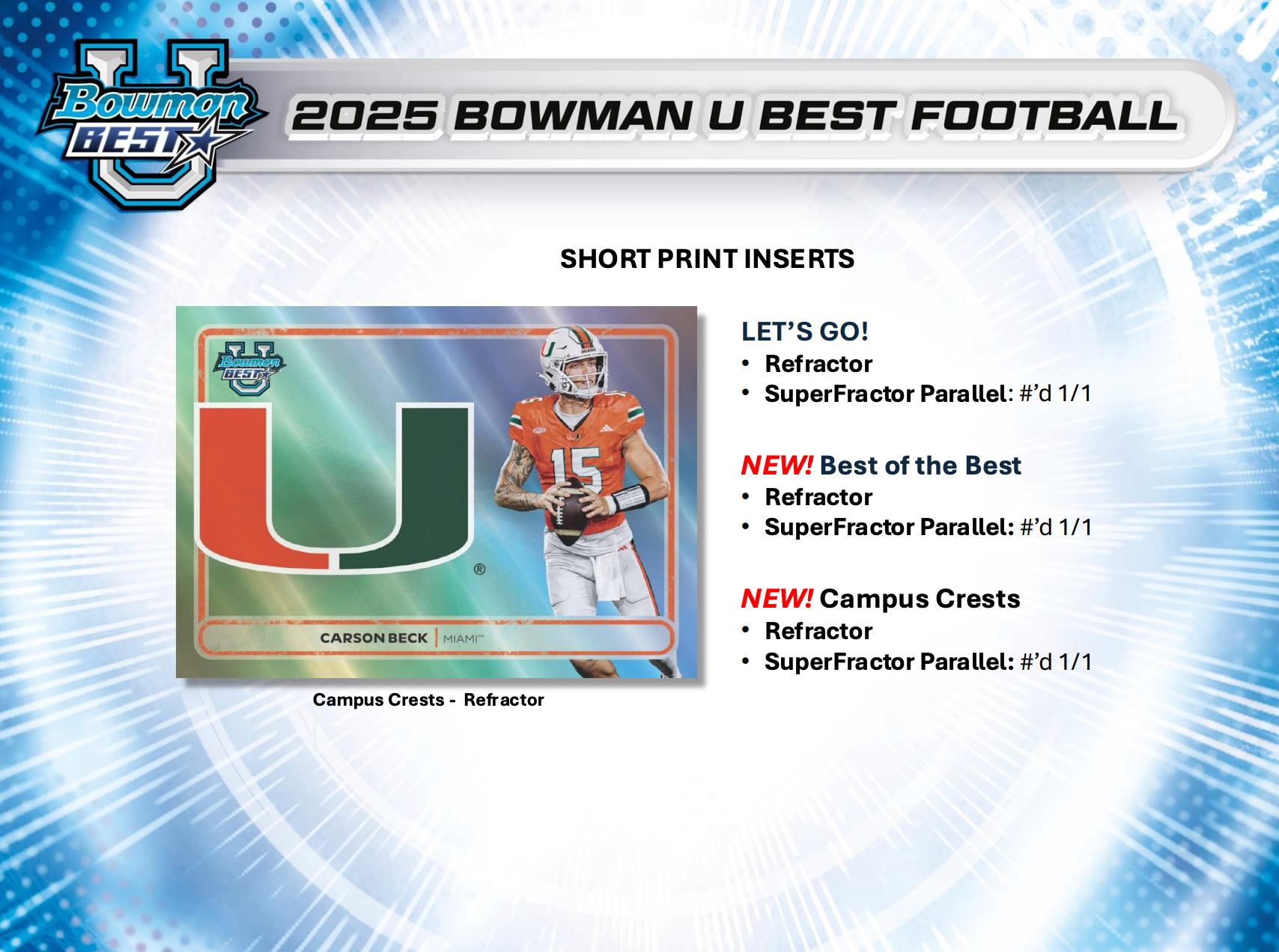 2025 Bowman University Best Football Hobby Box