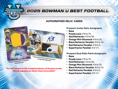 2025 Bowman University Best Football Hobby Box