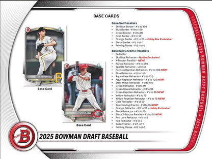 2025 Bowman Draft Baseball Mega 20-Box Case