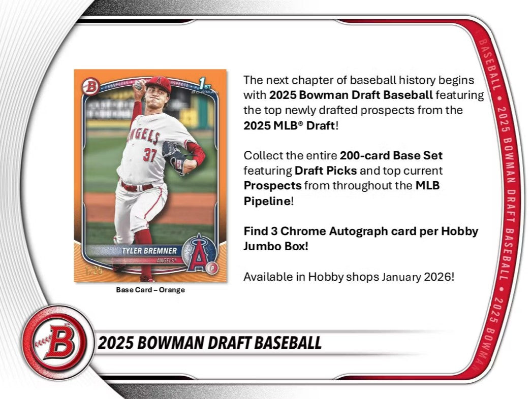 2025 Bowman Draft Baseball Hobby Jumbo Box