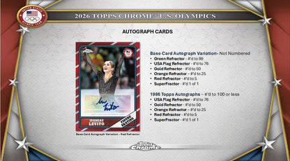 2026 Topps Chrome U.S. Olympics 7-Pack Blaster 40-Box Case