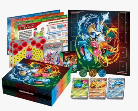 Pokemon Japanese Venusaur, Charizard & Blastoise Special Deck Set ex - SV: