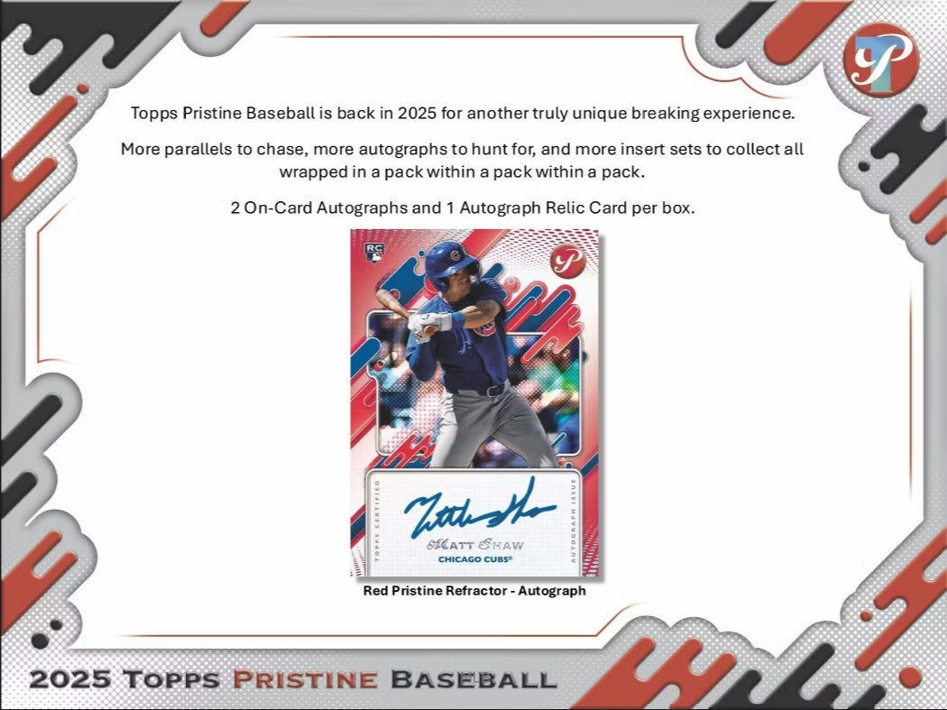 2025 Topps Pristine Baseball Hobby Box