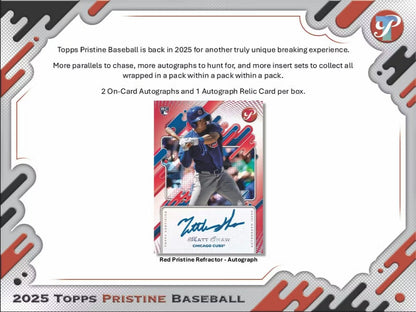 2025 Topps Pristine Baseball Hobby Box