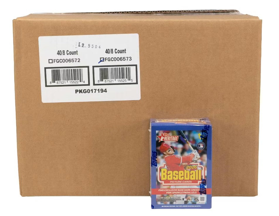 2026 Topps Heritage Baseball 8-Pack Blaster 40-Box Case