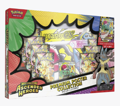 Pokemon Premium Poster Collection: Mega Lucario - ME: Ascended Heroes (ASC)