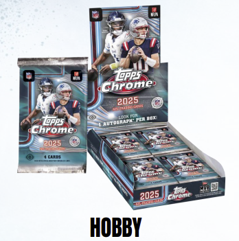 2025 Topps Chrome Football Hobby Box