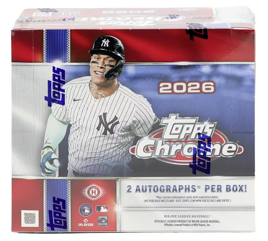 2026 Topps Chrome Baseball Hobby Jumbo 8-Box Case (Presell)