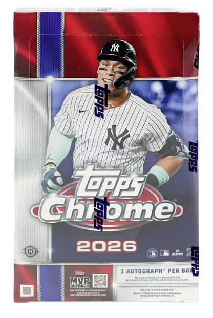 2026 Topps Chrome Baseball Hobby Box