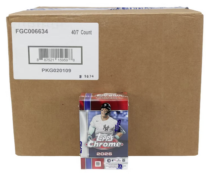 2026 Topps Chrome Baseball Blaster 40-Box Case (Presell)