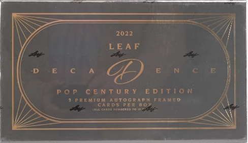 2022 Leaf Decadence Pop Century Hobby 3 Box Case