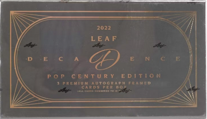 2022 Leaf Decadence Pop Century Hobby 3 Box Case