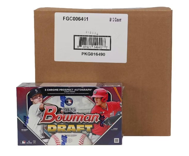 2025 Bowman Draft Baseball Hobby Jumbo 8-Box Case