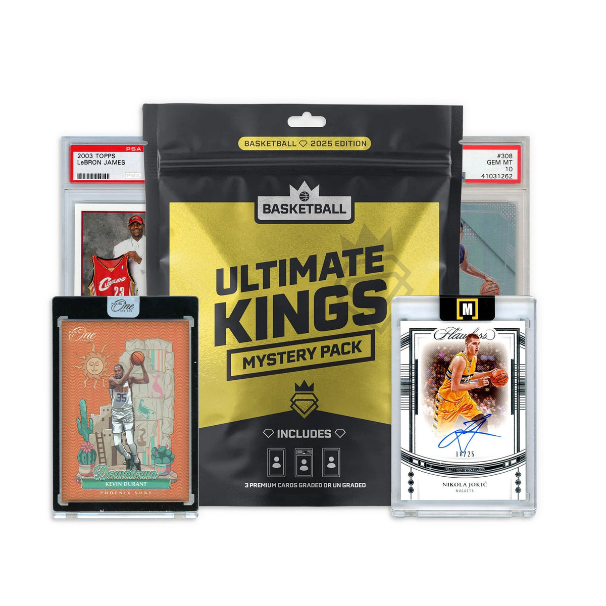Ultimate Kings Mystery Pack - (3) Premium Cards Value $250-$2500+