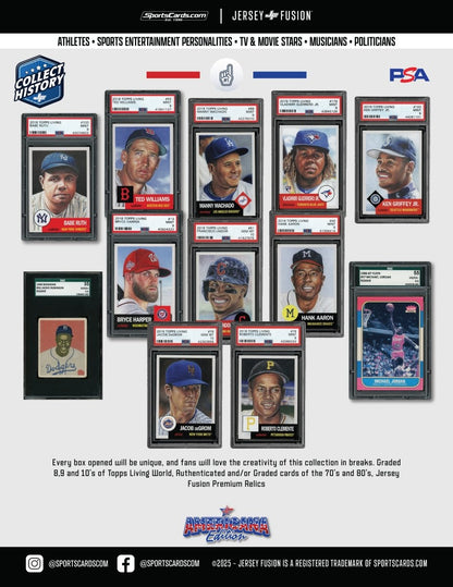 Americana Edition Case- (1) Graded/Autograph/Word or Material Item Per Box - (32) Boxes