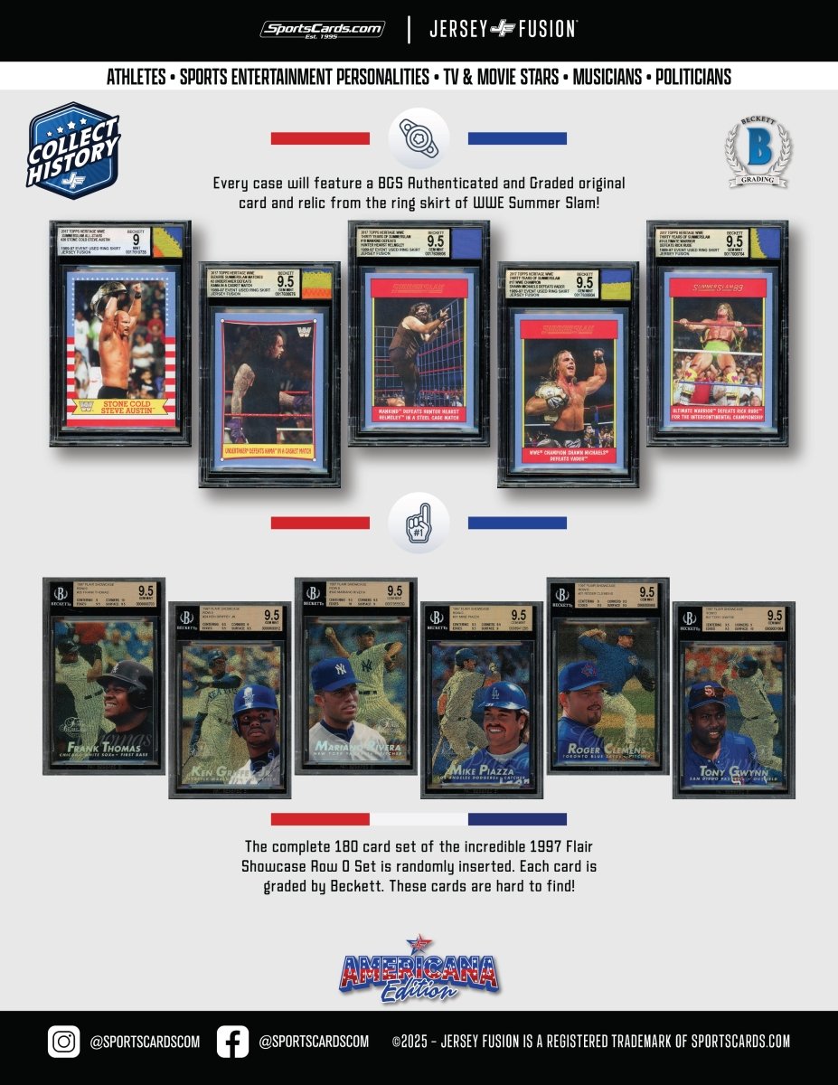 Americana Edition Case- (1) Graded/Autograph/Word or Material Item Per Box - (32) Boxes