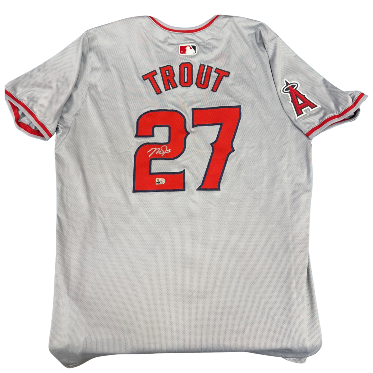 Mike Trout Autographed Gray Los Angeles Angels Authentic Jersey