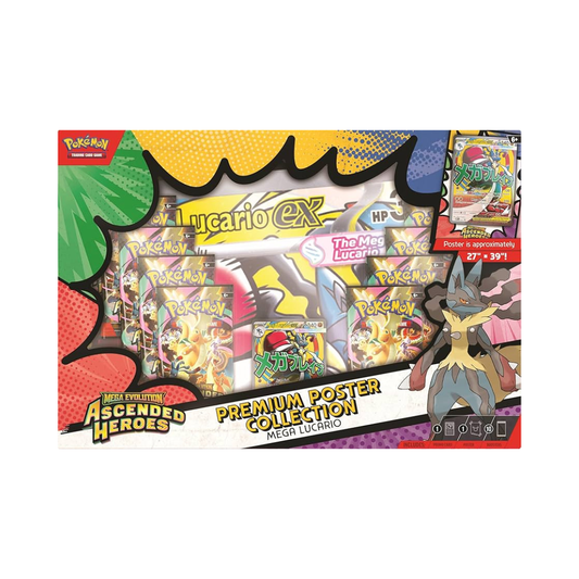Pokemon Mega Evolution Ascended Heroes Premium Poster Collection Box