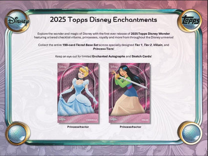 Disney Wonder 7-Pack 40 Box Blaster Case (Topps 2025)