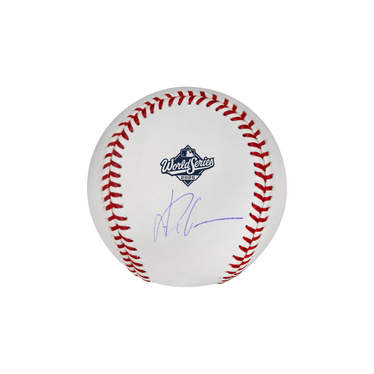 Yoshinobu Yamamoto Los Angeles Dodgers Autographed 2025 World Series Logo Baseball - (PRESALE)