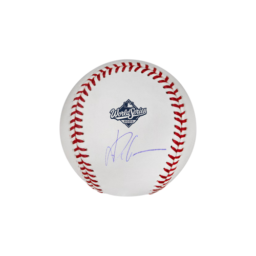 Yoshinobu Yamamoto Los Angeles Dodgers Autographed 2025 World Series Logo Baseball - (PRESALE)