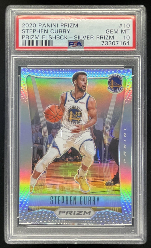2020-21 Panini Prizm Flashback Prizms Silver #10 Stephen Curry PSA 10