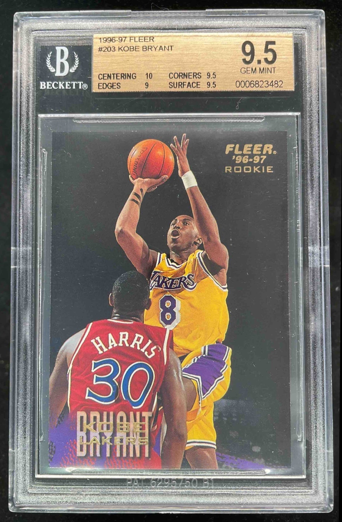 1996-97 Fleer #203 Kobe Bryant RC BGS 9.5