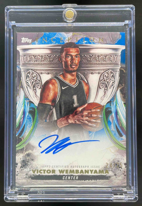 2024-25 Topps Inception Grail Chasing Blue #GCS-VW Victor Wembanyama Auto /25
