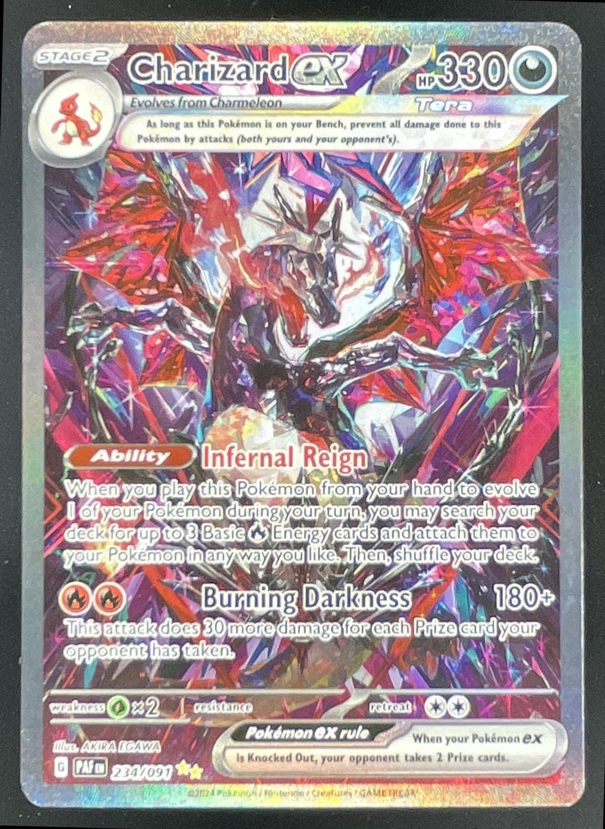2024 Pokemon Paldean Fates #234/091 Charizard ex