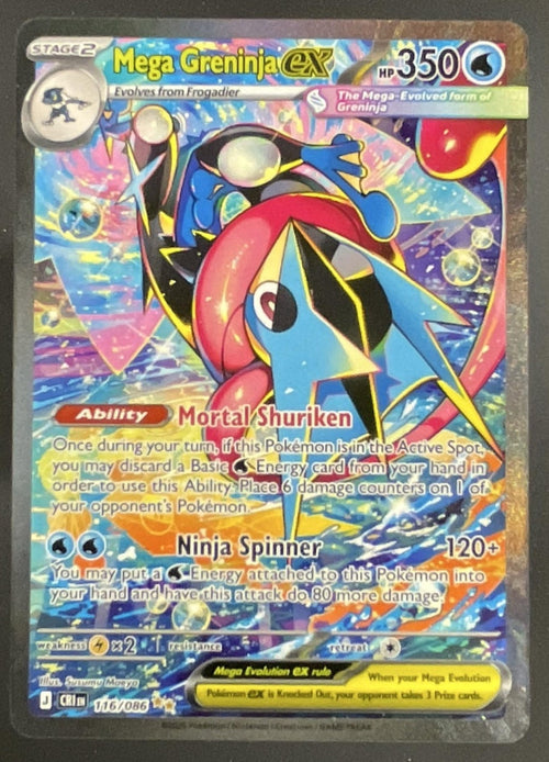 2026 Pokemon Mega Evolution Chaos Rising #116/086 Mega Greninja ex