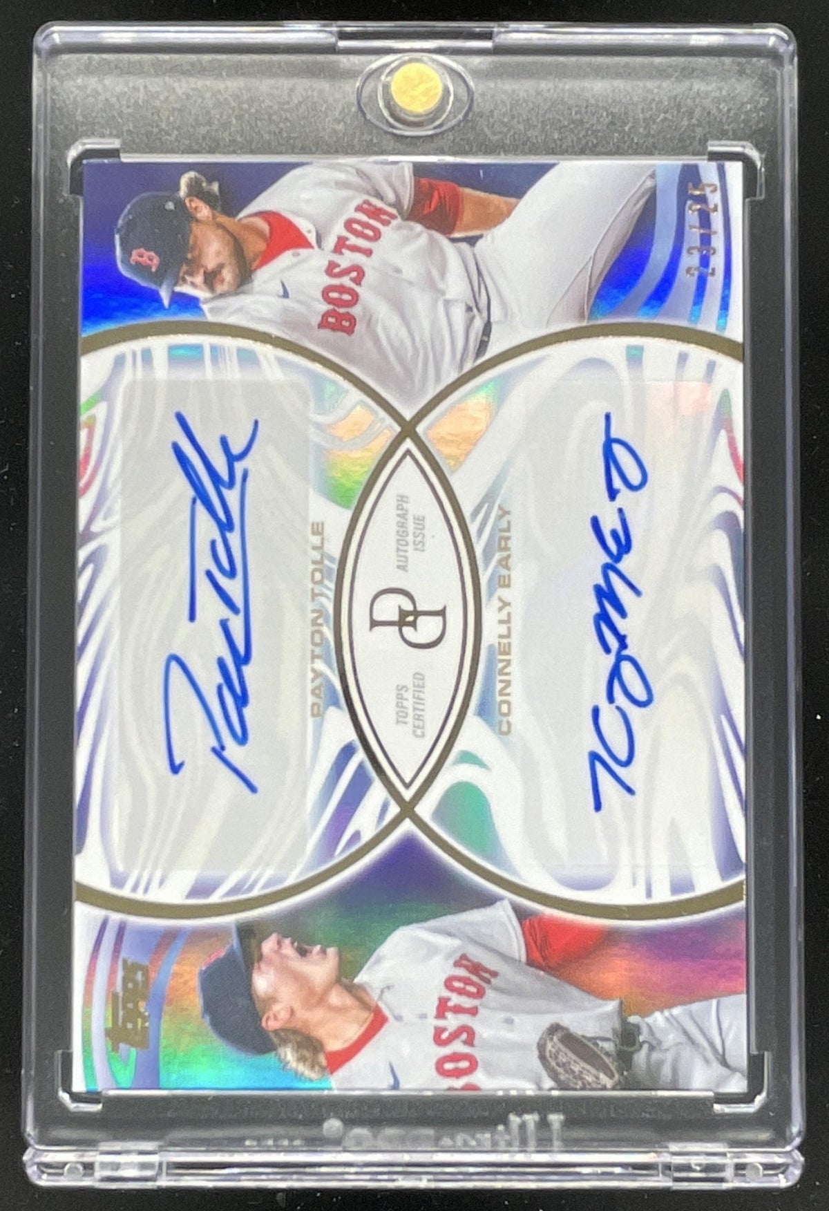 2026 Topps Dynamic Duals Auto Blue #42-A Connelly Early Payton Tolle Auto /25