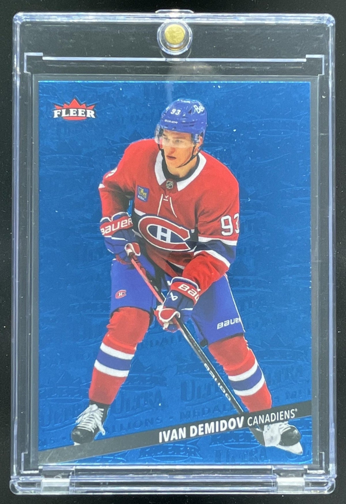 2025-26 Upper Deck Fleer Ultra Medallions Sapphire Blue #M-7 Ivan Demidov RC /25