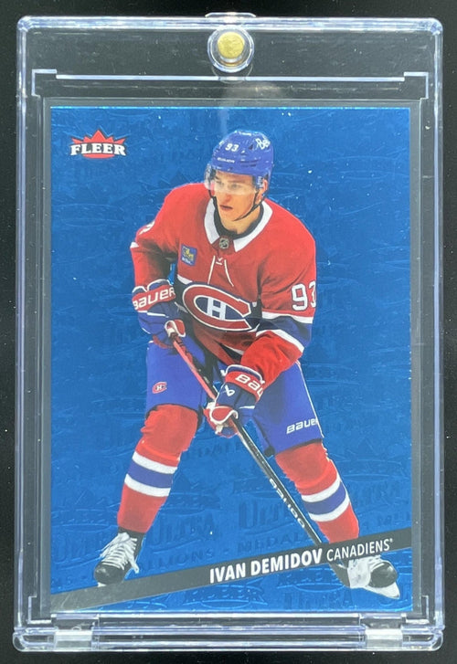2025-26 Upper Deck Fleer Ultra Medallions Sapphire Blue #M-7 Ivan Demidov RC /25