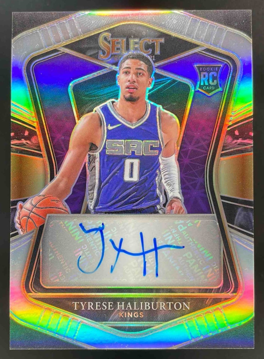 2020-21 Panini Select Rookie Signatures #RS-HAL Tyrese Haliburton RC Auto /249