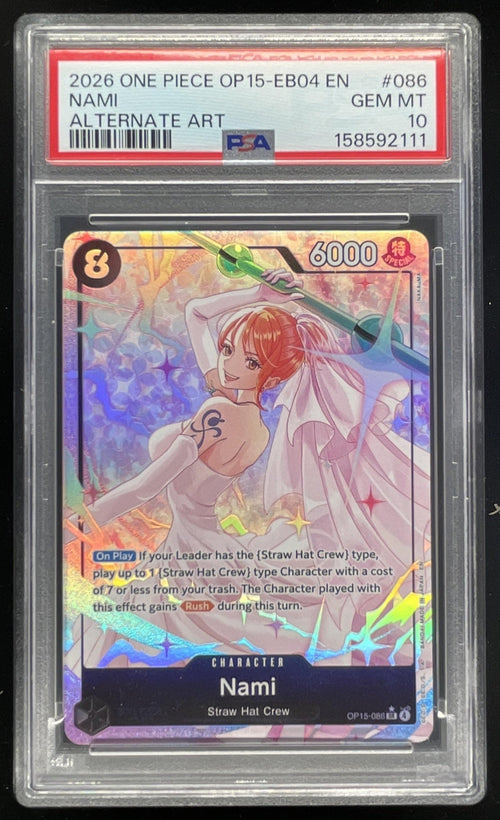 Nami (OP15-086) (Alternate Art) - Adventure on Kami's Island (OP15-EB04) PSA 10