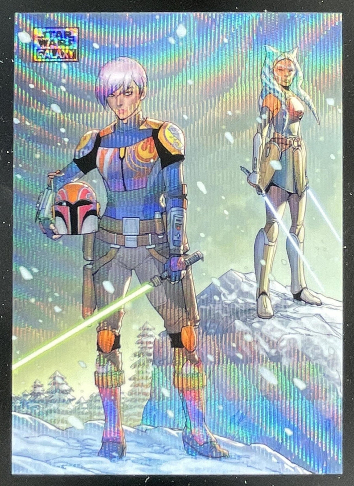 2026 Topps Chrome Star Wars Galaxy Wave #94 Ahsoka Tano and Sabine Wren /99