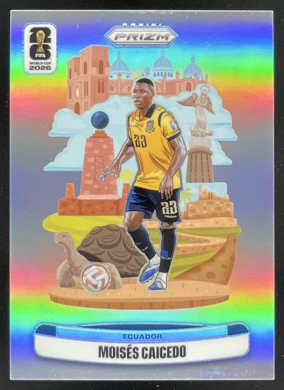2026 Panini Prizm World Cup National Landmarks #13 Moises Caicedo SSP
