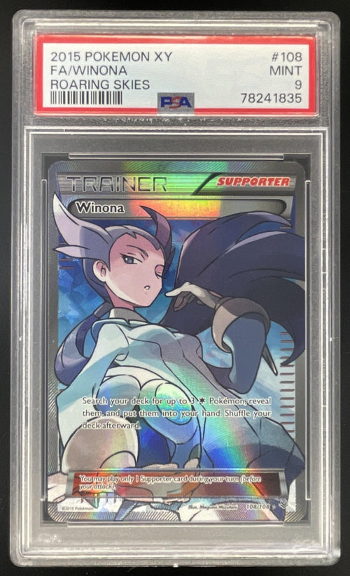 2015 Pokemon XY Roaring Skies #108/108 Winona PSA 9