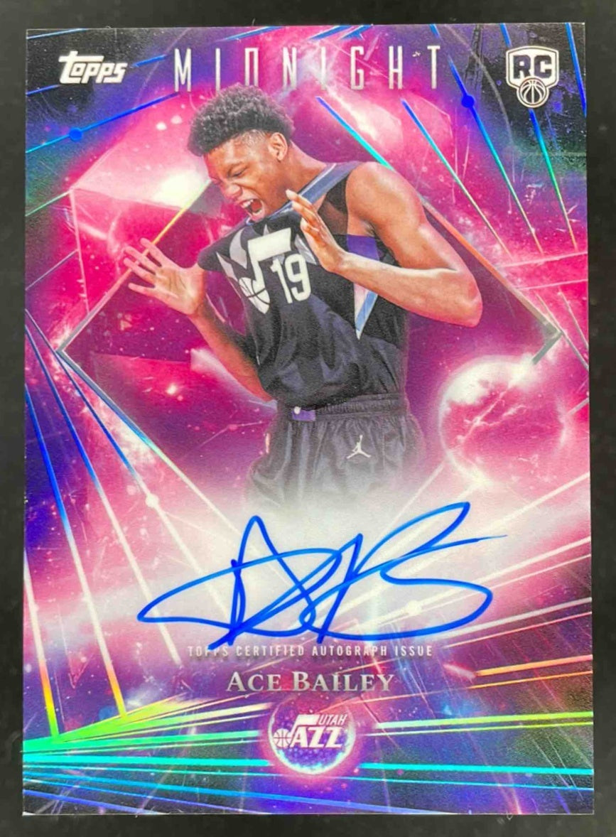 2025-26 Topps Midnight Dark Matter Rookie Moon Beam #DMAR-AB Ace Bailey RC Auto
