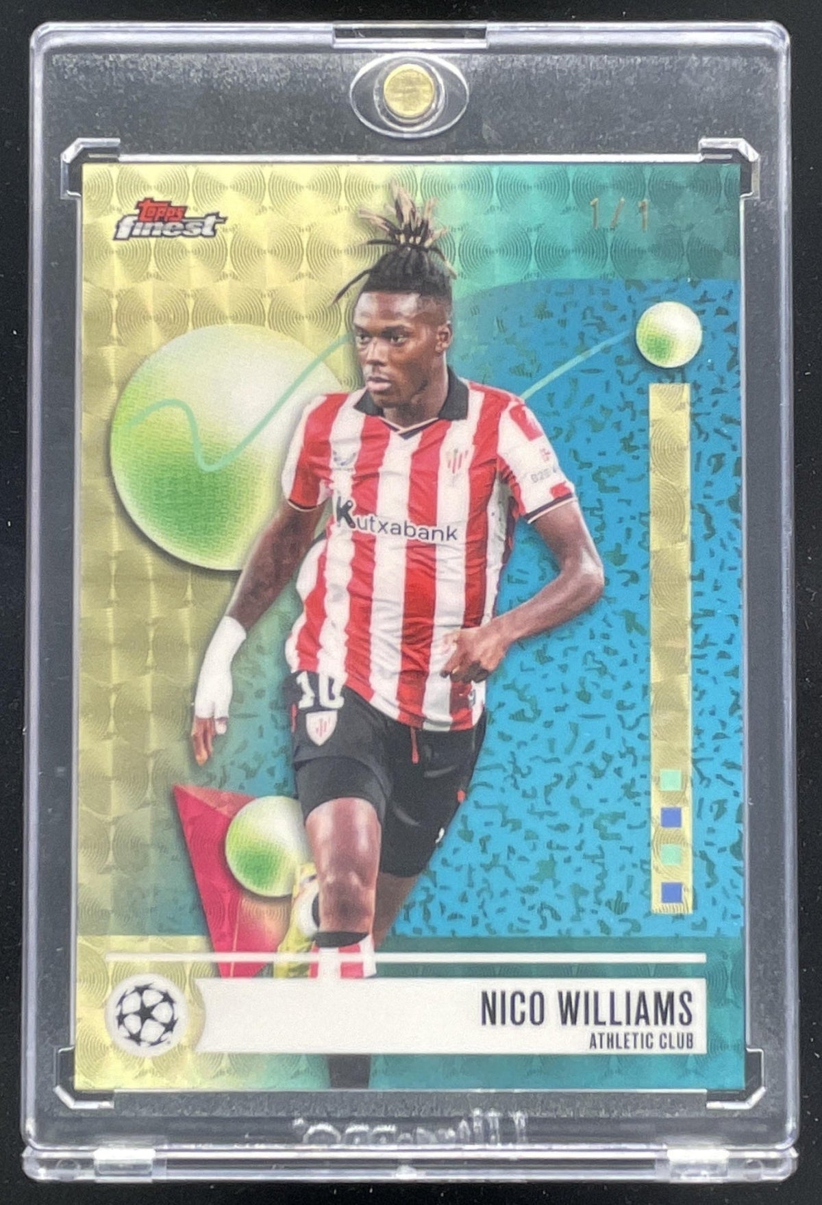 2025 Topps Finest Club Competition Common SuperFractor #10 Nico Williams 1/1
