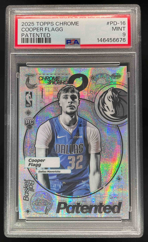 2025-26 Topps Chrome Patented #PD-16 Cooper Flagg RC SSP PSA 9