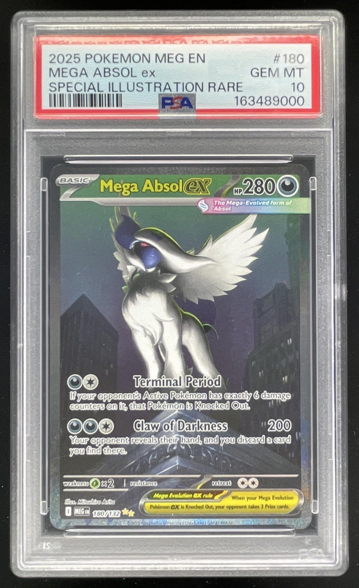 2025 Pokemon Mega Evolution Mega Absol ex Special Illustration Rare PSA 10