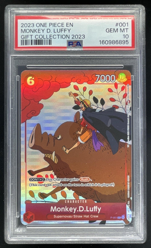 2023 One Piece EN #P-001 Mokey D. Luffy Gift Collection PSA 10