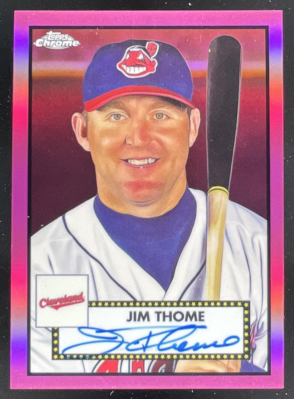 2021 Topps Chrome Platinum Anniversary Pink #PA-JT Jim Thome Auto /15