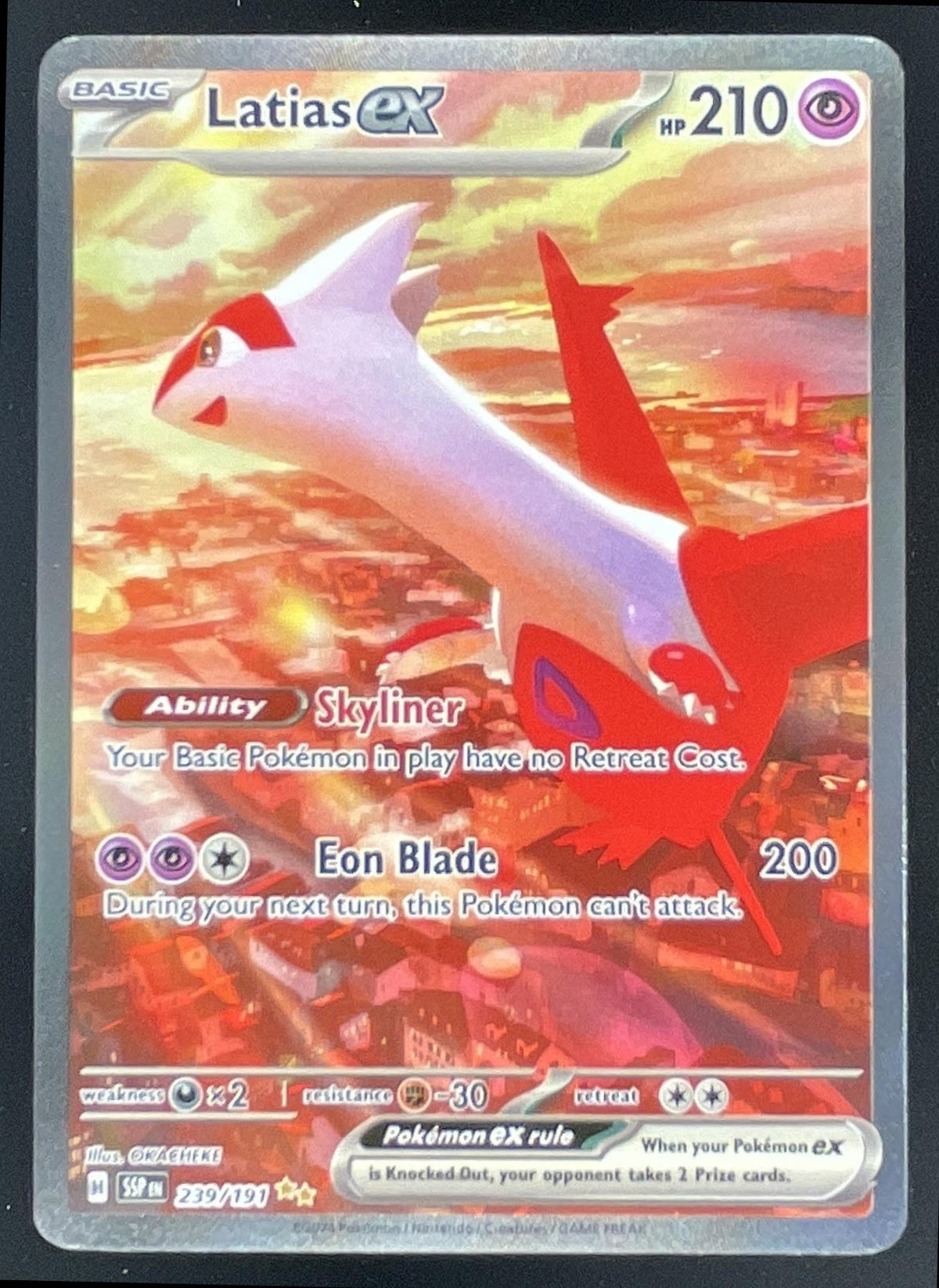 2024 Pokemon Surging Sparks #239/191 Latias Ex