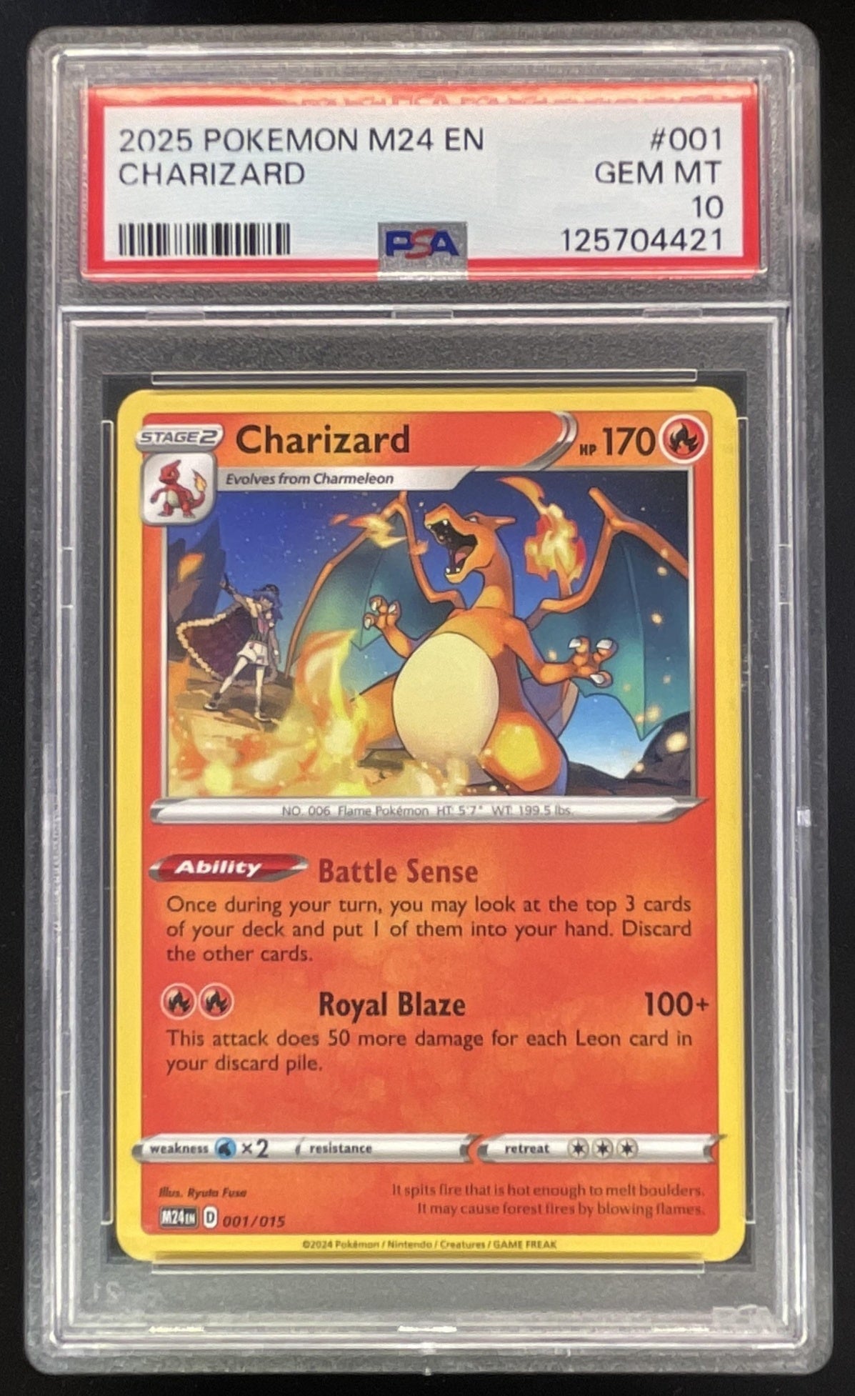 2025 Pokemon M24 EN McDonalds #001 Charizard PSA 10