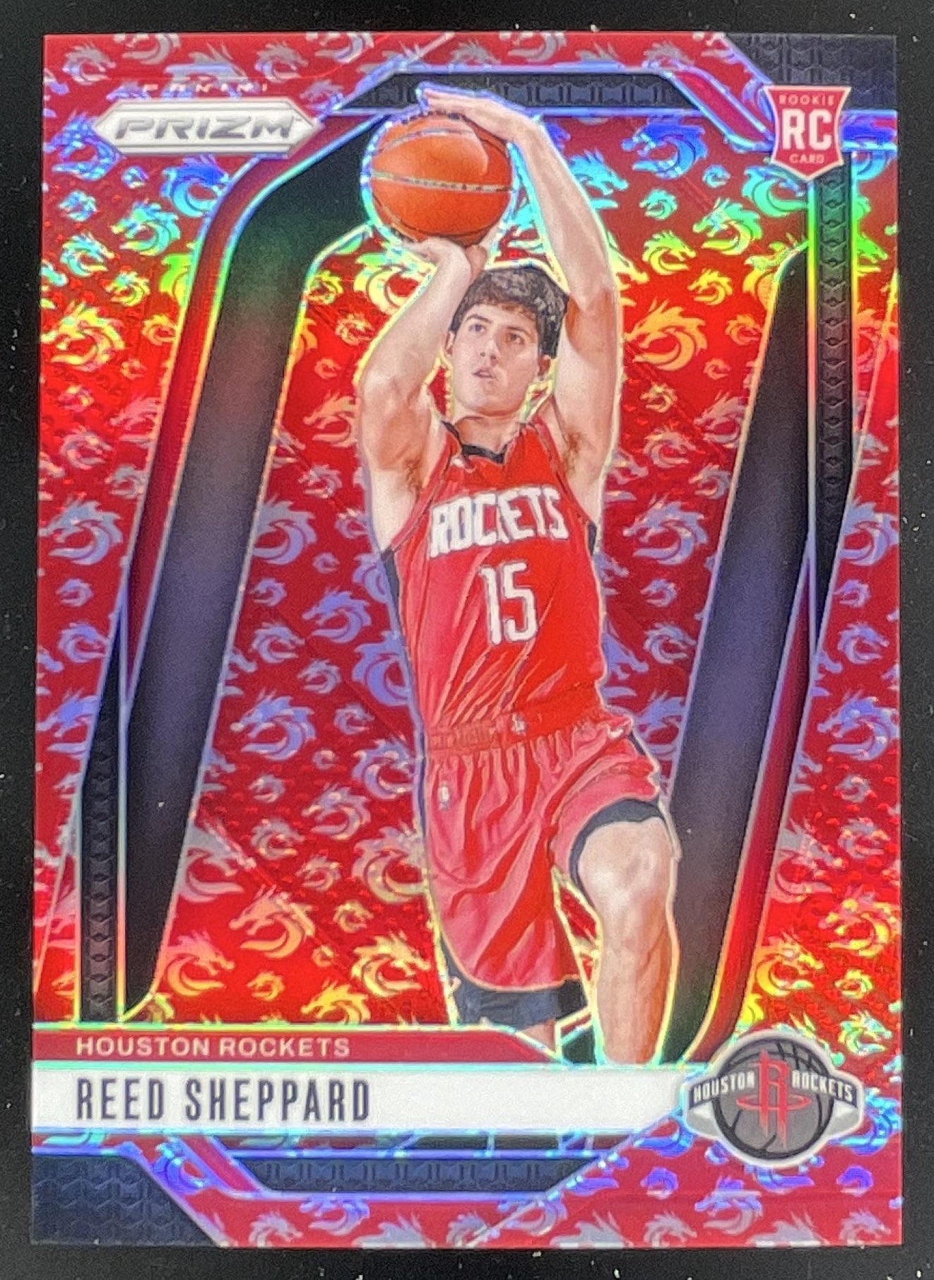 2024-25 Panini Prizm Dragon Year Prizm #268 Reed Sheppard RC /88