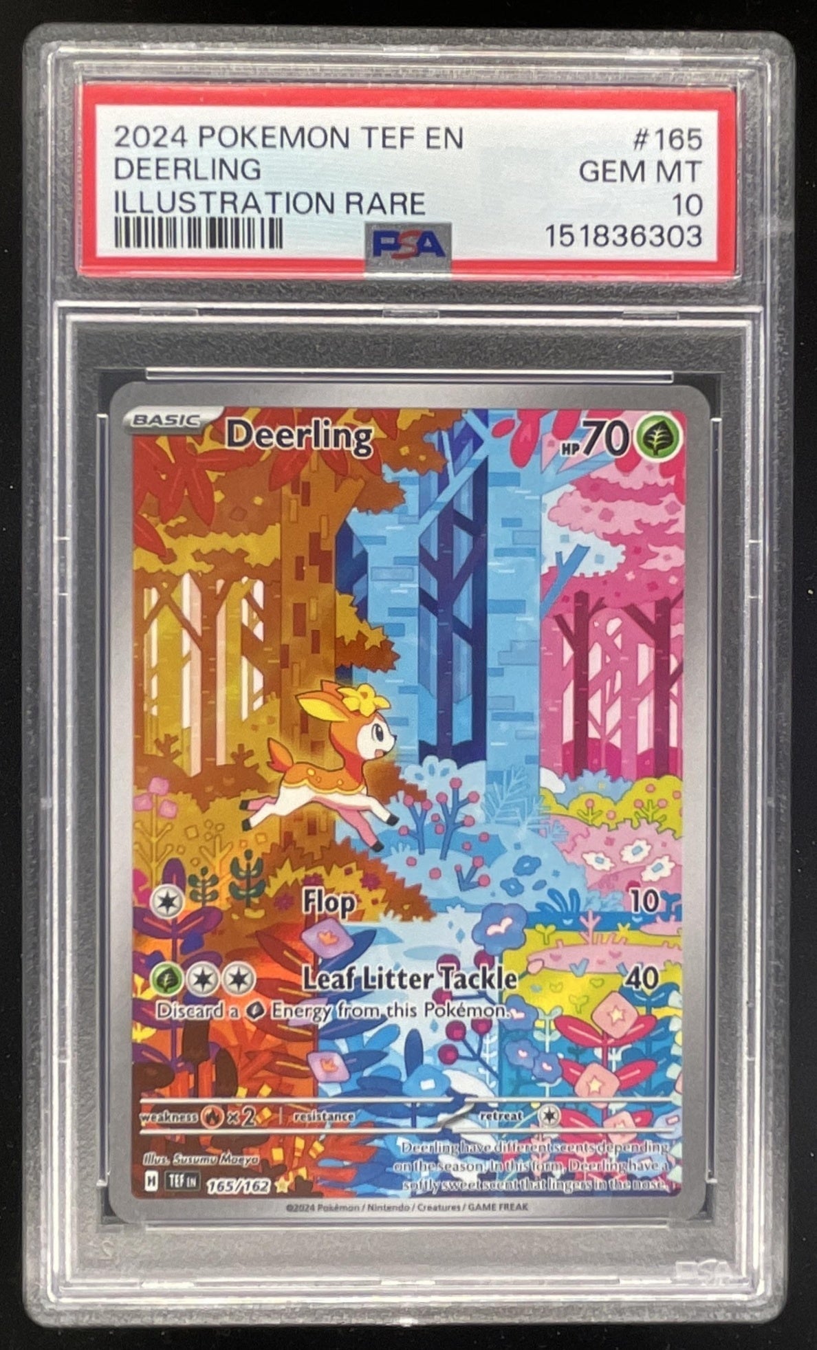 2024 Pokemon Temporal Forces #165/162 Deerling PSA 10